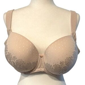 Soma Stunning Support Full Coverage Nude Lace Bra Size 40G
